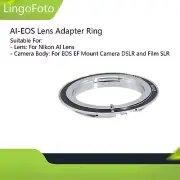AI-EOS Lens Adapter Ring for Nikon AI Lens to for Canon EOS EF Mount Camera