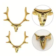 Elegant Deer Head Ornament Wall Clock Reliable Quartz Movement Accessory
