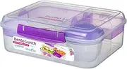 [Sistema] Bento Box TO GO | Lunch Box with Yoghurt/Fruit Pot | 1.65 L | BPA-Free | Assorted Colours (Varies by Pack)