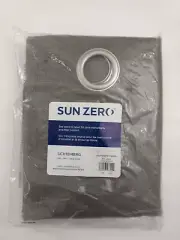 Sun Zero One Grommet Curtain Panel Room Darkening Olive Green 50" x 95" CAM OLV