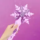 Princess Light Up Snowflake Wand Glow Snowflake Wand Children Toy