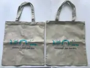Lot of 2 Canvas Grocery & Shopping Tote Bag - Eco-Friendly Reusable 16"/15" NEW