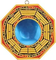 Sevenfly Traditional Chinese Feng Shui concave Mirror & Concave Bagua Mirror Protection Against Active Harmful Energy(concave Gossip Mirror)