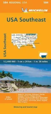 Southeastern USA - Michelin Regional Map 584 by Michelin Travel & Lifestyle