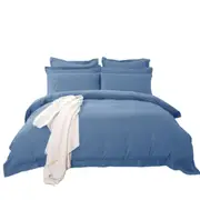 Greyish Blue Tailored 1000TC Duvet Doona Cover Set Various Size