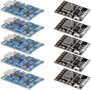 10Pcs TP4056 Micro USB 5V 1A 18650 Lithium 2 Colors Li-Ion Battery Charging Board Module 5Pcs 1A TP4056 + 5Pcs 2A 5V