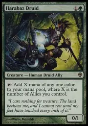 1x Harabaz Druid Worldwake MtG Magic Green Rare 1 x1 Card Cards