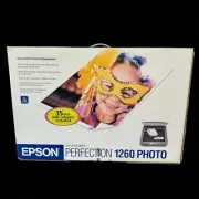 NEW Epson PERFECTION 1260 Photo Color Scanner w/Software & 35mm Slide Adapter