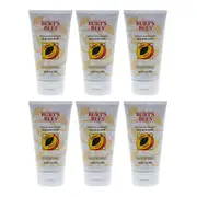 Burts Bees Peach and Willow Bark Deep Pore Scrub by Burts Bees for Women - 4 oz Scrub - Pack of 6