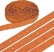 uxcell 8 Yard Snap Button Tape, Polyester Plastic Snap Button Trim, Sewing Press Stud Ribbon Replacement for DIY Craft Clothes Fabric Sewing, Orange