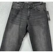 Mavi Jeans Mens 29X34 Zack Grey Williamsburg Distressed Straight Leg Stretch NEW