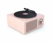 S11 1000 MAh Desktop Retro Atomic Record Player Shape Bluetooth Stereo 3d Surround Subwoofer Creative Small Speaker
