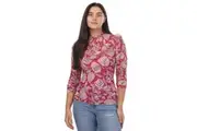 Ted Baker Womens/Ladies Izabelo Leaves Mesh Frill Top (Pink) - UTGT2573