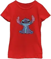 [Disney] Lilo Simply Stitch Girl's Solid Crew Tee