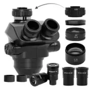 Trinocular Stereo Microscope WF10X/22mm Eyepiece for Phone PCB Soldering New