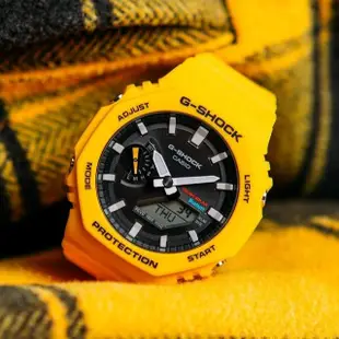 【CASIO 卡西歐】CASIO 卡西歐 G-SHOCK 八角形碳纖維核心防護 太陽能手錶(GA-B2100C-9A)