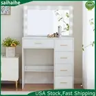 Vanity Table Set with 11 Lighted Large Mirror Makeup Dressing Table Dresser Desk