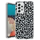 For Samsung Galaxy A23 5g A52 A53 TPU Case+Glass(Leopard Skin Black)