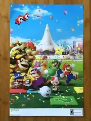 2007 Official Mario Party 8 / Mario Party DS Wii 2-Sided Poster Authentic RARE!