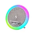 Portable Alarm Clock Bluetooth Speaker LED Light 15W Charging Loudspeaker3073