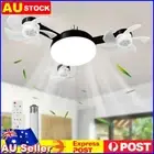 Silent Ceiling Drone Fan with LED Light Remote Control E27 E26 for Home Outdoor