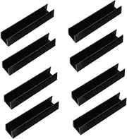 EXAOMBLE 8pcs Dog Shaped Fence Groove Fence Reinforcement Hardware Safety Gate Parts Pet Gate Accessories U Shaped Pet Gates U Shaped Gate Groove Pet Gates Groove Tool Black Plastic