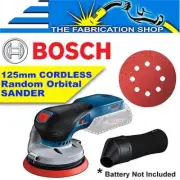 BOSCH 5" 125mm Cordless Random Orbital Sander, Dust Bag, Brushless GEX 18V-125