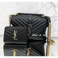 在飛比找蝦皮購物優惠-二手正品YSL 聖羅蘭 經典 手提包 MONOGRAM 中號