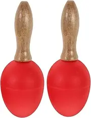JOINPAYA 1 Pair Wooden Egg Musical Instruments for Boys and Girls Hand Percussion Toys Musical Maracas Egg Sensory Development Toys