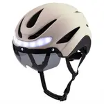 EASTINEAR新款自行車騎行頭盔 照明警示帶轉嚮燈安全帽 公路閃燈頭盔 夜騎城市通懃安全帽 自行車安全帽腳踏車安全帽