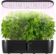 12 Pods Hydroponics Growing System Indoor Herb Garden Kit Plant Germination