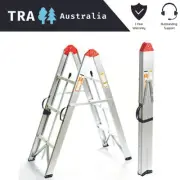 3 STEP COLLAPSIBLE PORTABLE LADDER HOME CLEANING PLATFORM BENCH STOOL TELESCOPIC