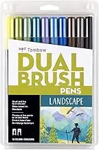 (Landscape) - Tombow Dual Brush Markers 10/Pkg