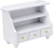 ERINGOGO Scale Mini Dollhouse Cabinet Storage Unit for Dollhouse Accessories Miniature Furniture for Creating Realistic Home Scenes