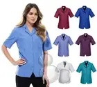 Ladies Short Sleeve Overblouse Size 6 8 10 12 14 16 18 20 22 24 26 28 30 Shirt