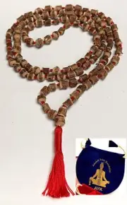 Tulsi mala beads necklace - Energized hand knotted Holy Basil 108 beads