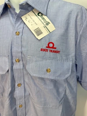 New State Transit Short Sleeve Shirt - Light Blue - Size M - Clancy’s Australia