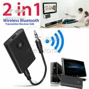 Bluetooth 5.0 Transmitter and Receiver 2-in-1 Wireless Audio Aux 3.5mm Adapter