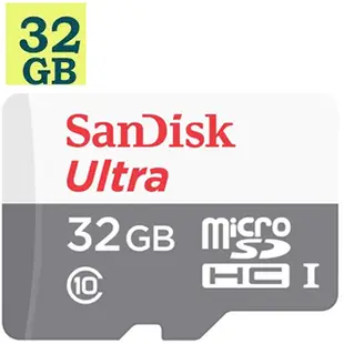 SanDisk 32GB 32G microSDHC【100MB/s 灰】Ultra microSD micro SD SDHC UHS-I Class 10 C10 SDSQUNR-032G 手機記憶卡