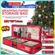 Christmas Xmas Wrapping Wrap Organizer Paper Storage Bag Tidy Gift Decoration AT