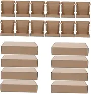 HOODANCOS 25pcs Sturdy Shipping Boxes for Transport and Storage Paper Packing Holders Recyclable Craft Boxes for Easy Assembly and Safe