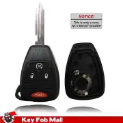 New Key Fob Remote Shell Case For a 2013 Jeep Compass w/ Remote Start