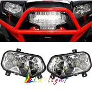 Pair LED Headlights Lamp Conversion Kit For Polaris RZR 800 RZR 900 XP 2011-2014