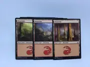Magic Gathering Mountain Land x10 031 032 033 Common DDS unplayed 2017 MTG