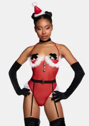 Mrs. Claus Sheer Bodysuit