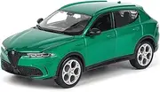 Finished Scale Model Simulation 1:24 for Alfa Romeo Tonale SUV Die-cast Alloy Car Model Static Scale Model Exquisite Collection Presents Presents Ornaments(Tonale Green)