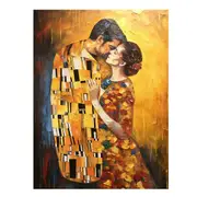 Modern The kiss Canvas Print