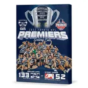 Geelong Cats 2022 Team Image Premiers Premiership AFL Canvas