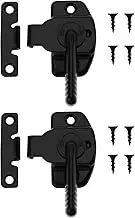 ECSiNG 2pcs Smoker Door Latch with Screws Locks Leaf Cabinet Door Connection Metal Lock Latch Kit Compatible with Pit Boss Pro Series II 4 Series Smoke Machines