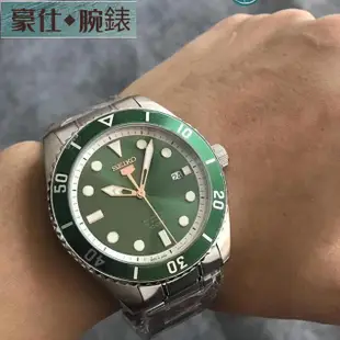 高端 精工手錶SEIKO 全自動機械錶大錶盤男士時尚防水手錶水鬼潛水錶4R35鏤空腕錶